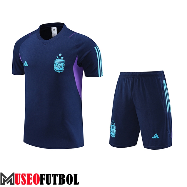 Camiseta Entrenamiento + Cortos Argentin Azul Claro 2023/2024