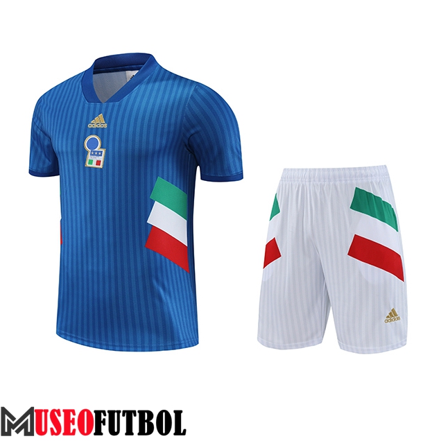 Camiseta Entrenamiento + Cortos Italia Azul 2023/2024