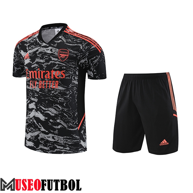 Camiseta Entrenamiento + Cortos Arsenal Negro 2023/2024