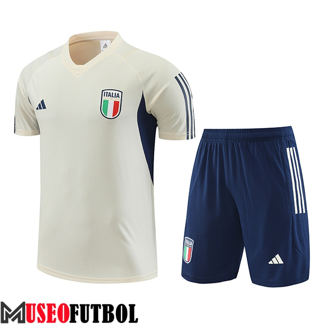 Camiseta Entrenamiento + Cortos Italia Blanco 2023/2024