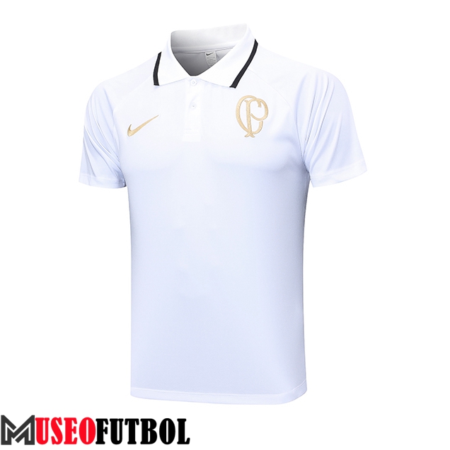 Camiseta Polo Corinthians Blanco 2023/2024