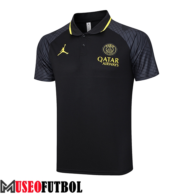 Camiseta Polo Jordan PSG Negro 2023/2024