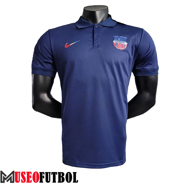 Camiseta Polo FC Barcelona Azul 2023/2024