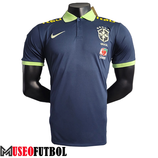 Camiseta Polo Brasil Azul marino 2023/2024 -02