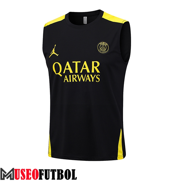 Chalecos De Futbol PSG Jordan Negro 2023/2024