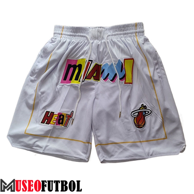 Cortos NBA Miami Heat 2023 Blanco