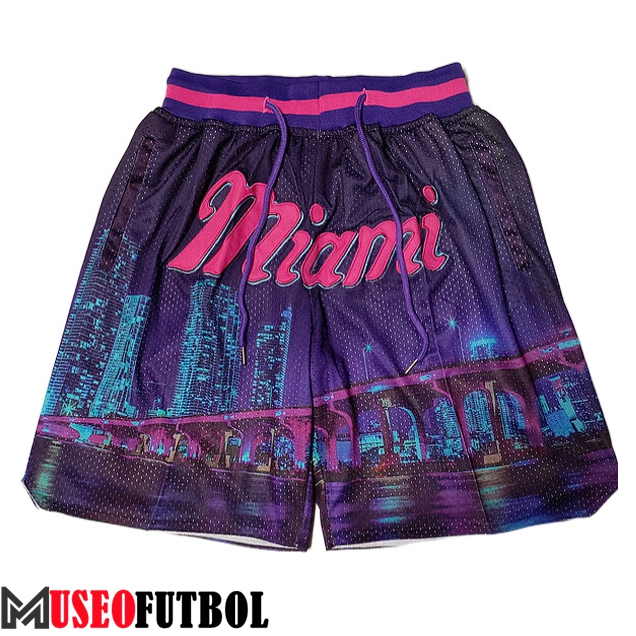 Cortos NBA Miami Heat Violeta