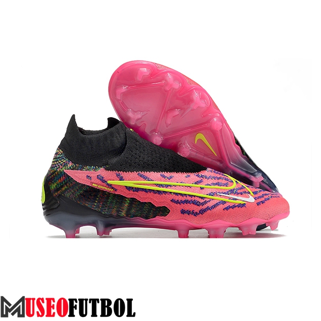 Nike Botas De Fútbol Phantom GX High Gang Elite DF Link FG Rose -02