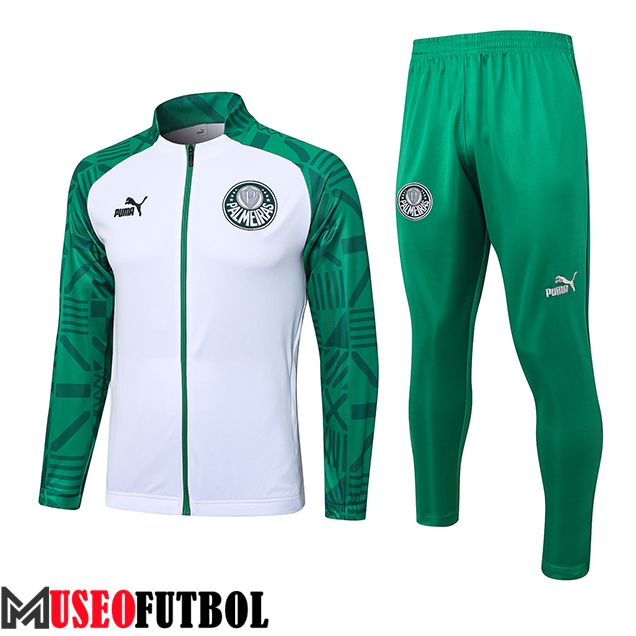 Chandal Equipos De Futbol - Chaqueta Palmeiras Blanco/Verde 2023/2024