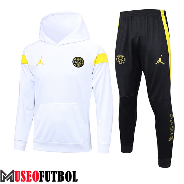 Chaqueta Con Capucha Chandal Jordan PSG Blanco 2023/2024