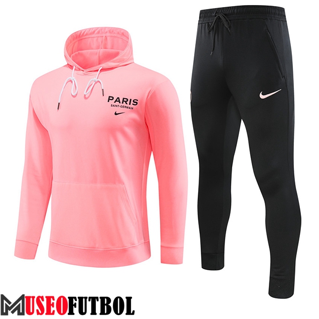 Chaqueta Con Capucha Chandal PSG Rosa 2023/2024