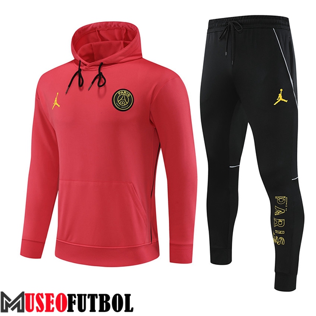 Chaqueta Con Capucha Chandal Jordan PSG Rojo 2023/2024