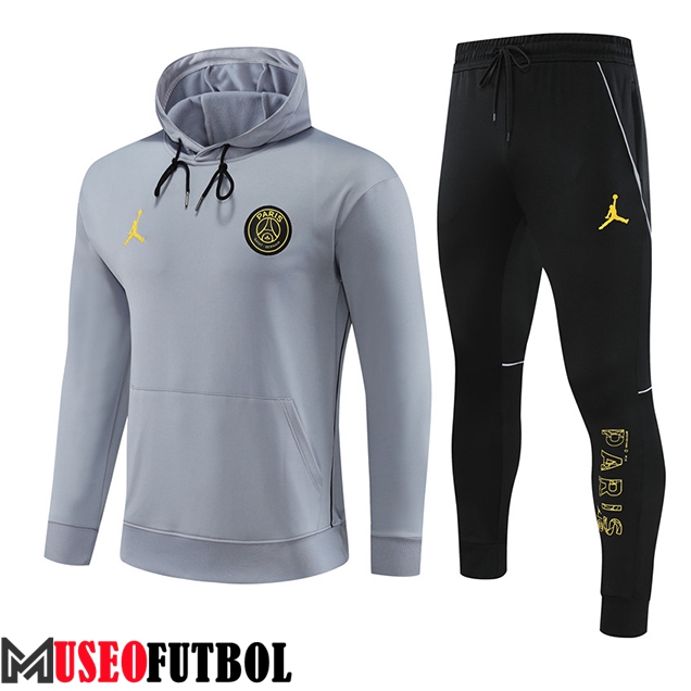 Chaqueta Con Capucha Chandal Jordan PSG Gris 2023/2024