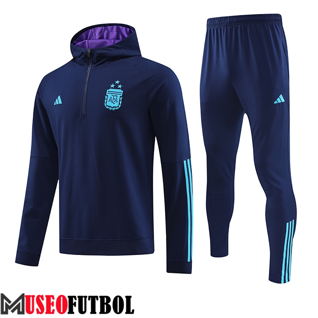 Chaqueta Con Capucha Chandal Argentin Azul marino 2023/2024