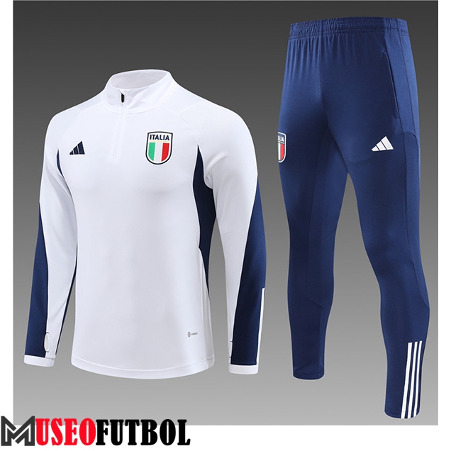 Chandal Equipos De Futbol Italia Ninos Blanco 2023/2024