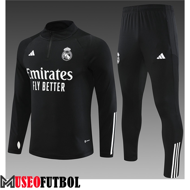 Chandal Equipos De Futbol Real Madrid Ninos Negro 2023/2024