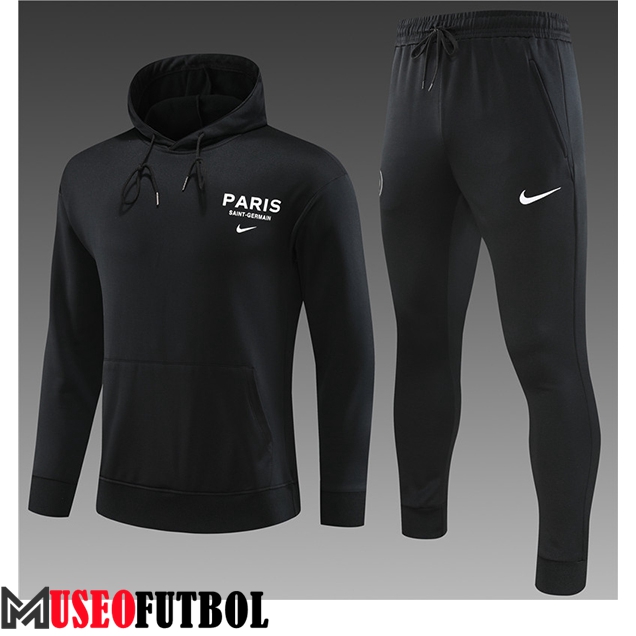 Chaqueta Con Capucha Chandal PSG Ninos Negro 2023/2024