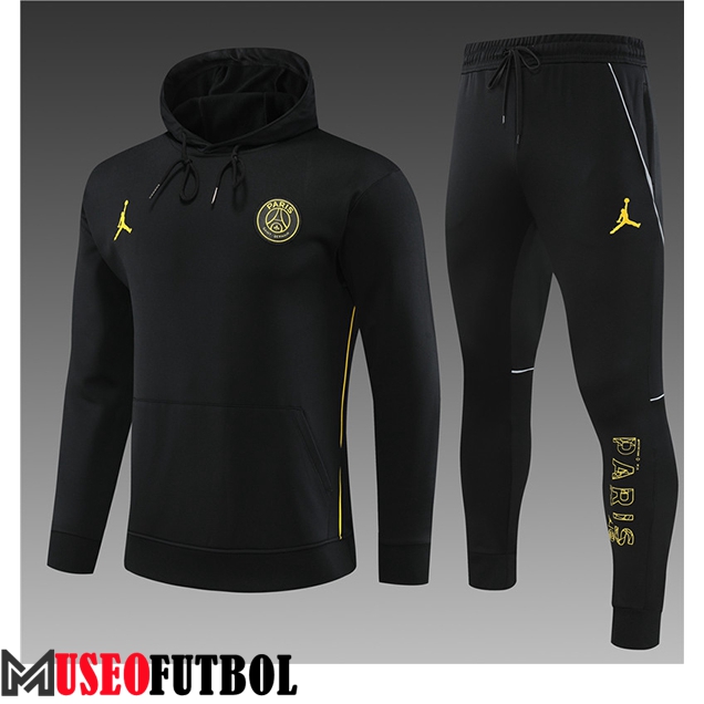 Chaqueta Con Capucha Chandal Jordan PSG Ninos Negro 2023/2024