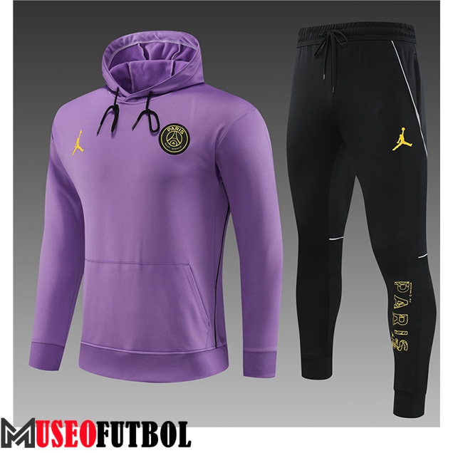 Chaqueta Con Capucha Chandal Jordan PSG Ninos Violeta 2023/2024