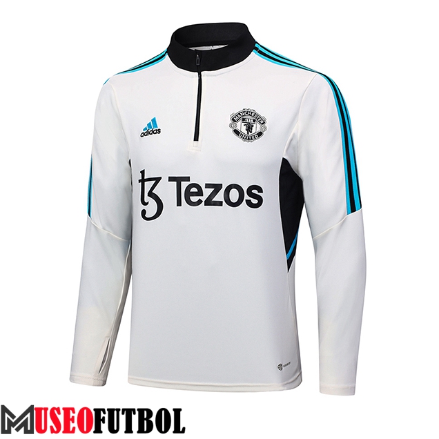 Sweatshirt Training Manchester United Blanco 2023/2024