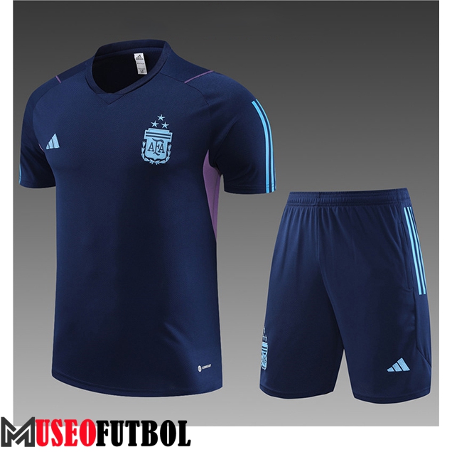 Camiseta Entrenamiento + Cortos Argentinae Ninos Azul marino 2023/2024