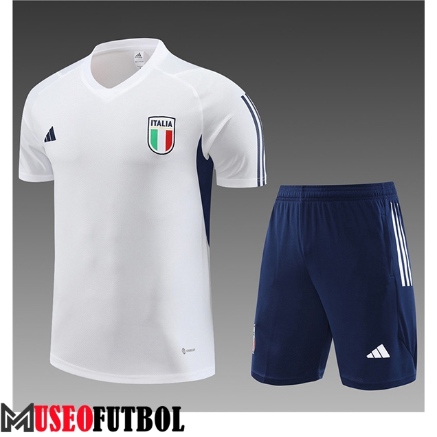 Camiseta Entrenamiento + Cortos Italia Ninos Azul marino 2023/2024