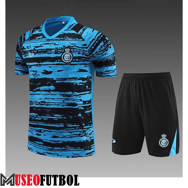 Camiseta Entrenamiento + Cortos Al-Nassr FC Ninos Azul Claro 2023/2024