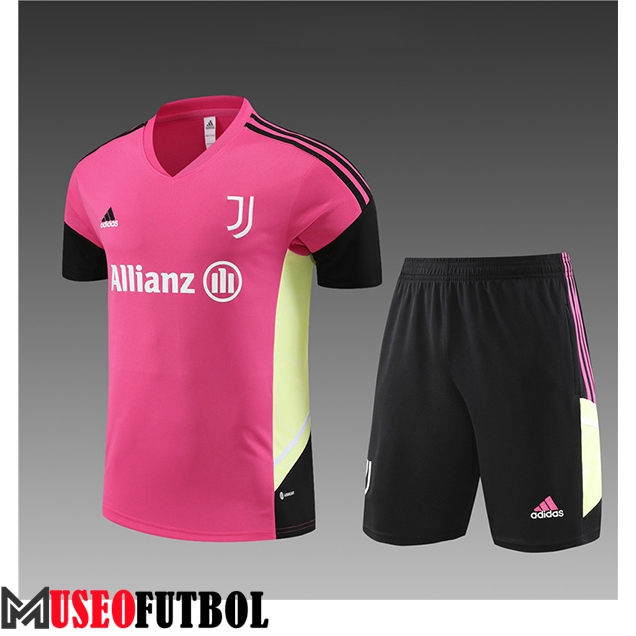 Camiseta Entrenamiento + Cortos Juventus Ninos Rose 2023/2024