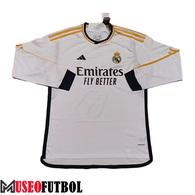 Camisetas De Futbol Real Madrid Manche Longue Primera 2023/2024