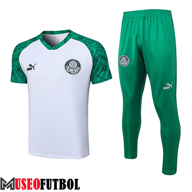 Camiseta Entrenamiento + Pantalones Palmeiras Blanco 2023/2024