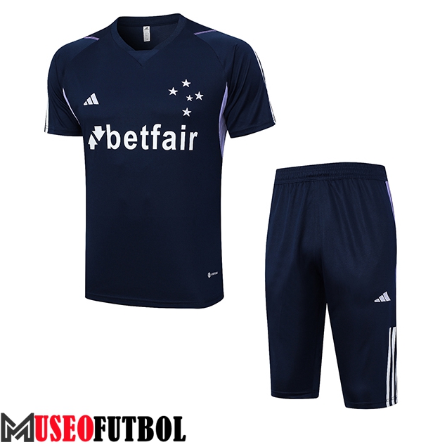 Camiseta Entrenamiento + Cortos Cruzeiro Azul marino 2023/2024