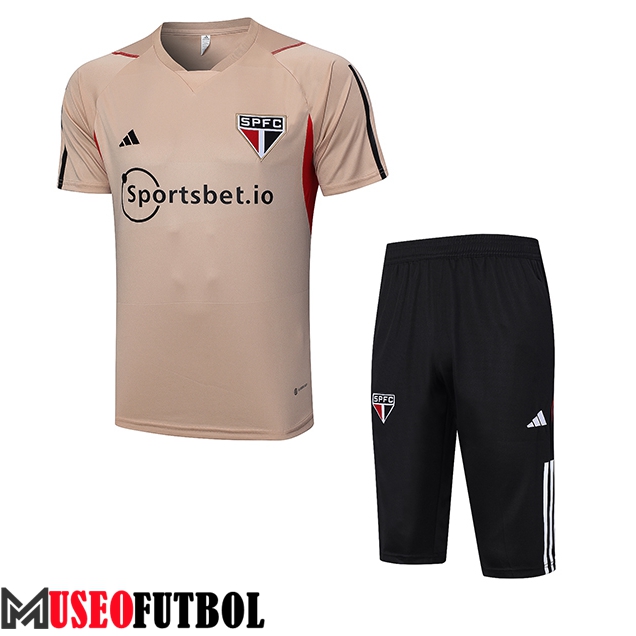 Camiseta Entrenamiento + Cortos Sao Paulo FC Amarillo 2023/2024