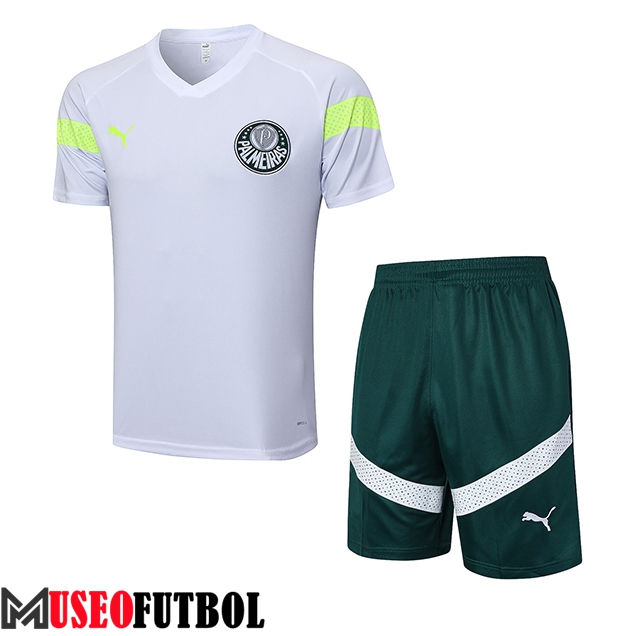 Camiseta Entrenamiento + Cortos Palmeiras Blanco 2023/2024