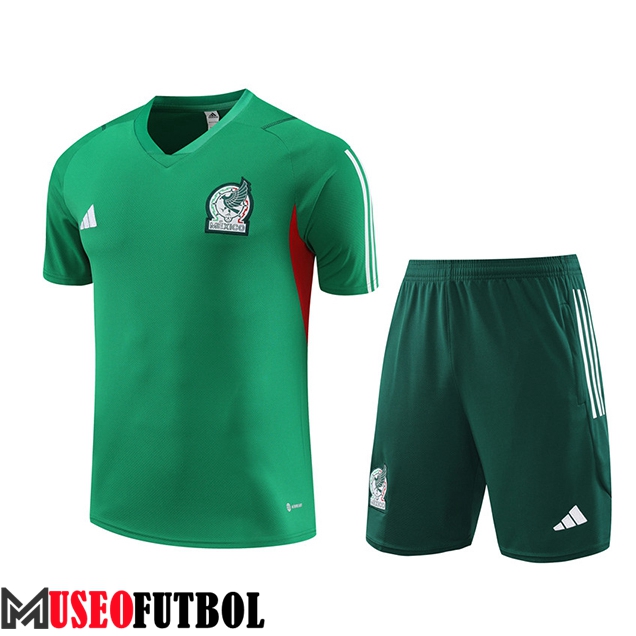 Camiseta Entrenamiento + Cortos México Verde 2023/2024