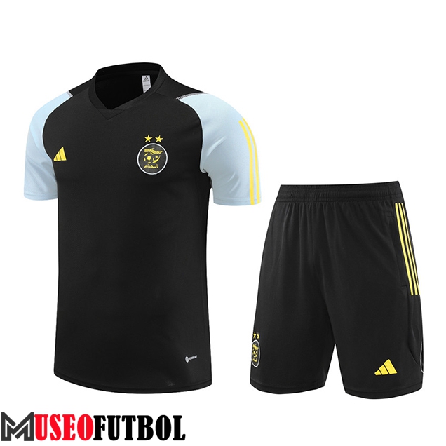 Camiseta Entrenamiento + Cortos Algeria Negro 2023/2024