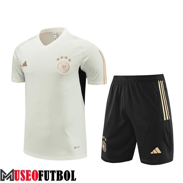 Camiseta Entrenamiento + Cortos Alemania Blanco 2023/2024 -02