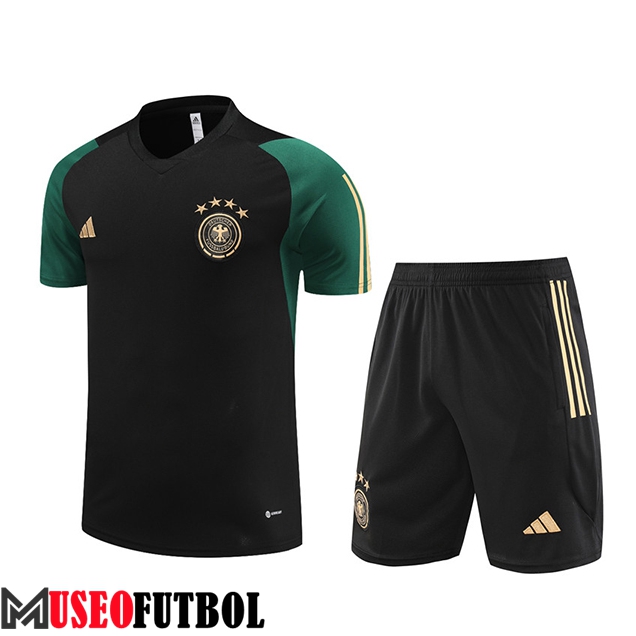 Camiseta Entrenamiento + Cortos Alemania Negro 2023/2024