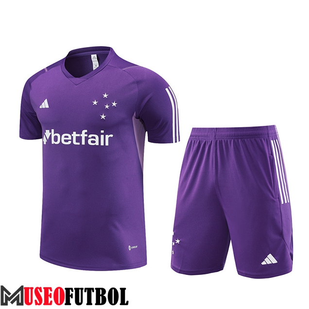 Camiseta Entrenamiento + Cortos Cruzeiro Violeta 2023/2024