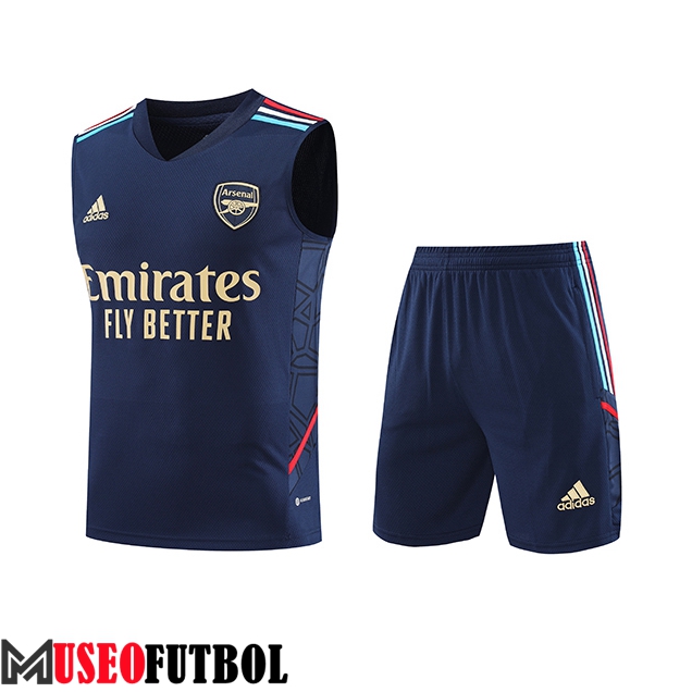 Camiseta Entrenamiento sin mangas + Cortos Arsenal Azul marino 2023/2024