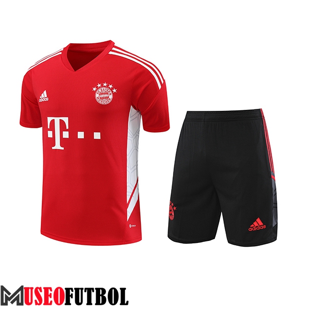 Camiseta Entrenamiento + Cortos Bayern Munich Rojo 2023/2024