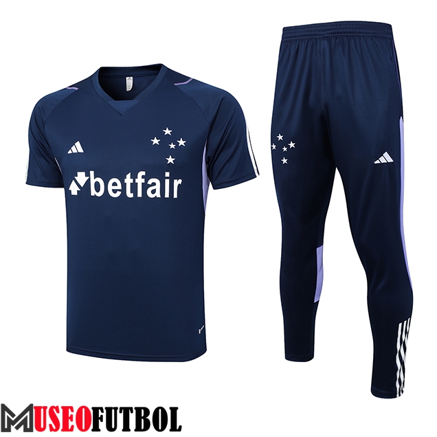 Camiseta Entrenamiento + Pantalones Cruzeiro Azul marino 2023/2024