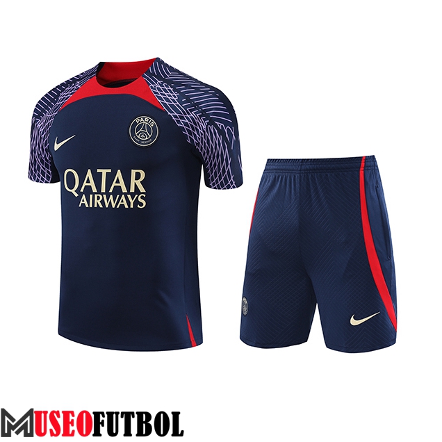 Camiseta Entrenamiento + Cortos PSG Azul marino 2023/2024 -02