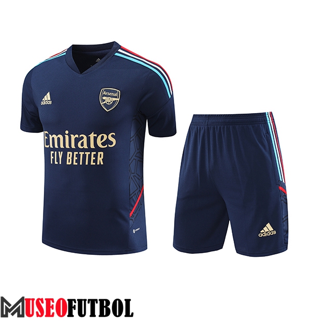 Camiseta Entrenamiento + Cortos Arsenal Azul marino 2023/2024 -02