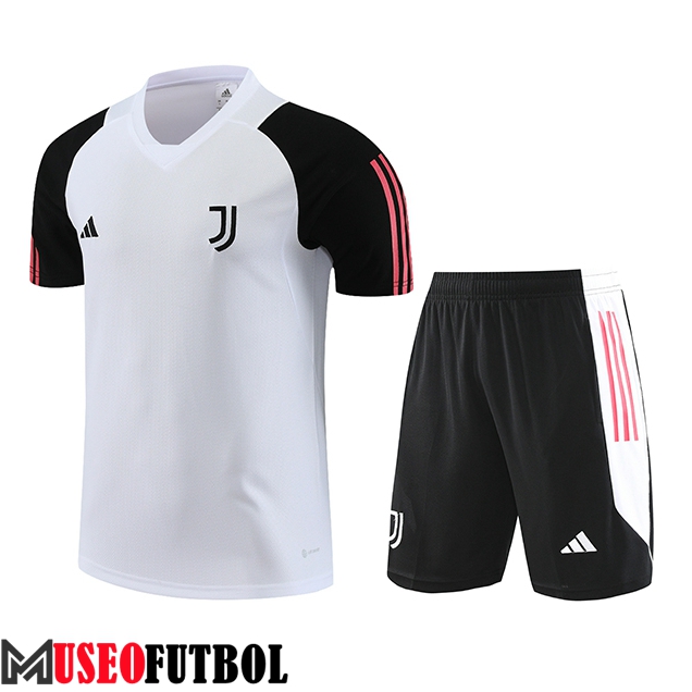 Camiseta Entrenamiento + Cortos Juventus Blanco 2023/2024 -02