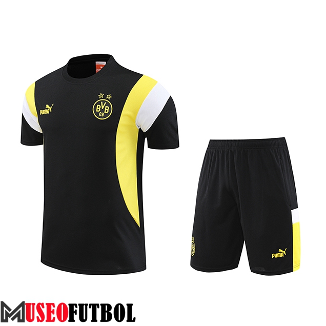 Camiseta Entrenamiento + Cortos Dortmund Negro 2023/2024