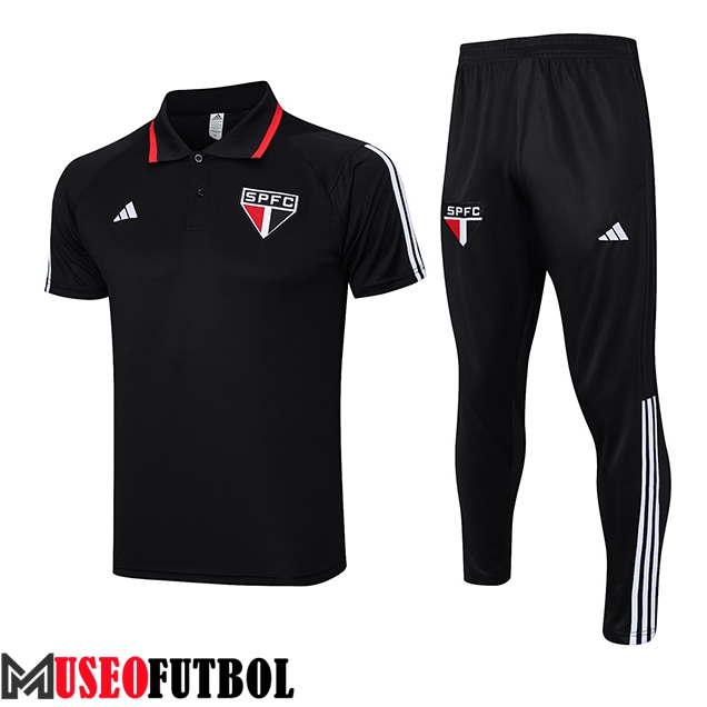 Camiseta Polo Sao Paulo FC Negro 2023/2024