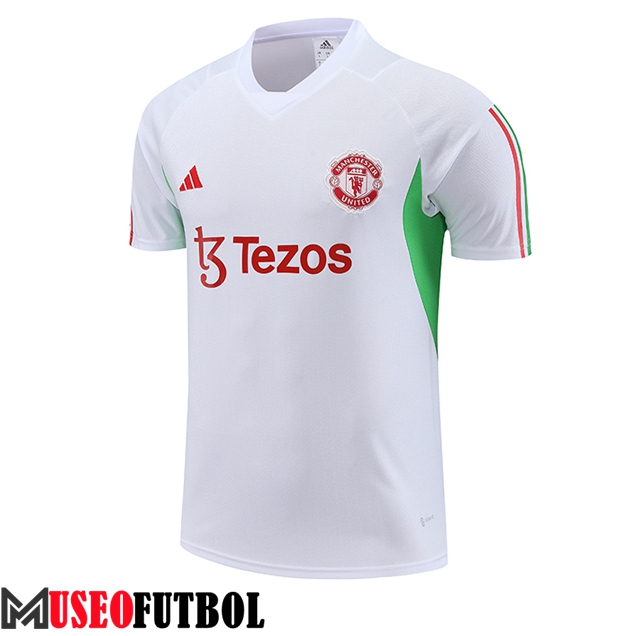 Camiseta Entrenamiento Manchester United Blanco 2023/2024