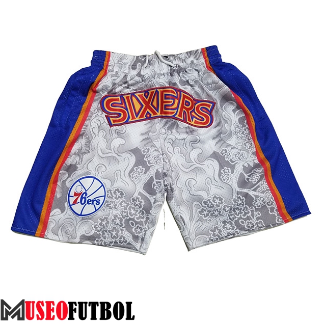 Cortos NBA Philadelphia 76ers Negro