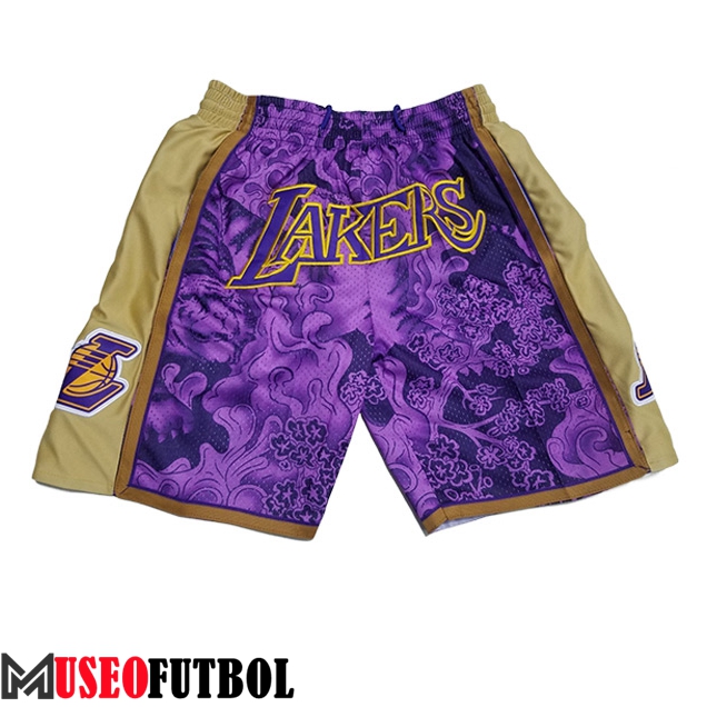 Cortos NBA Los Angeles Lakers Negro