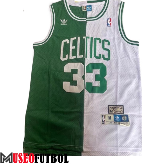 Camisetas Boston Celtics (BIRD #33) 2023/24 Blanco/Verde